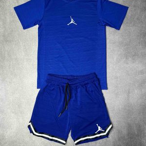 ست تیشرت شلوارک جردن آبی