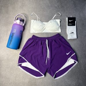 ست نیم تنه شوارک بنفش